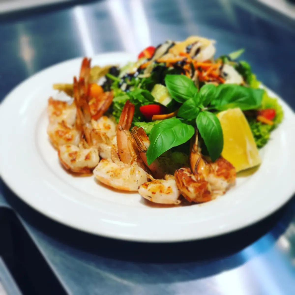 A plate of fresh food
